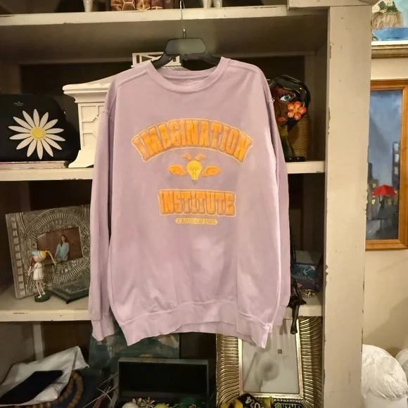 the Lost Bros lavender figment imagination institue epcot sweatshirt large L - Picture 1 of 5
